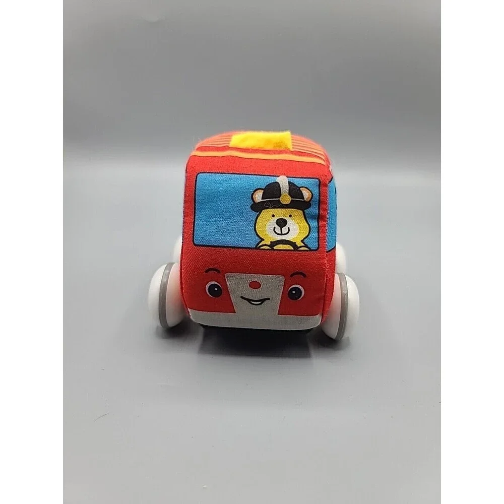 Melissa & Doug K's Kids Pull Back Vehicles 2 Soft Cars Town Vehicles